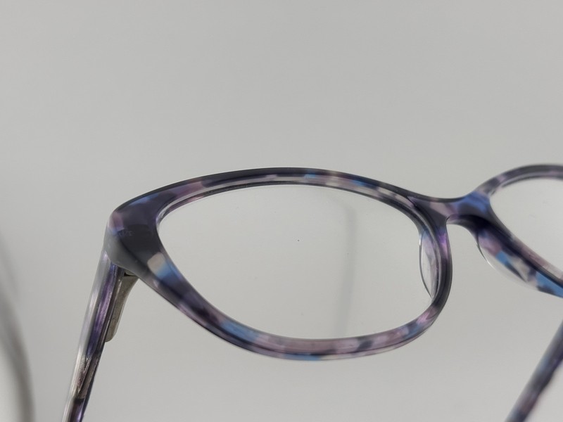 DELANCY DEL 159 Purple Blue Marble 50-15-135 Plastic Glasses Frames gallery