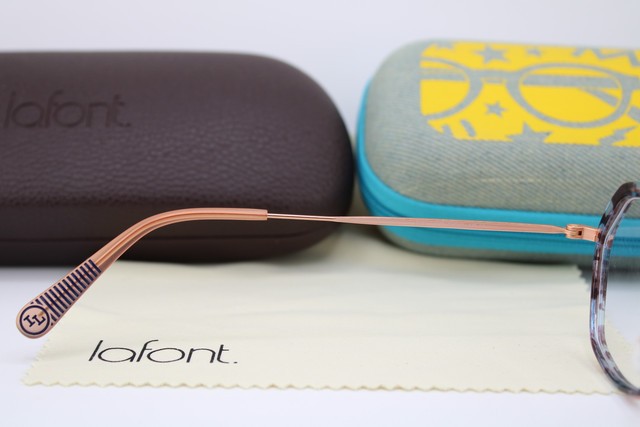 NEW JEAN LAFONT ISSY & LA JUJU I 7111 BLUE ROSE GOLD AUTHENTIC EYEGLASSES 49-19 gallery