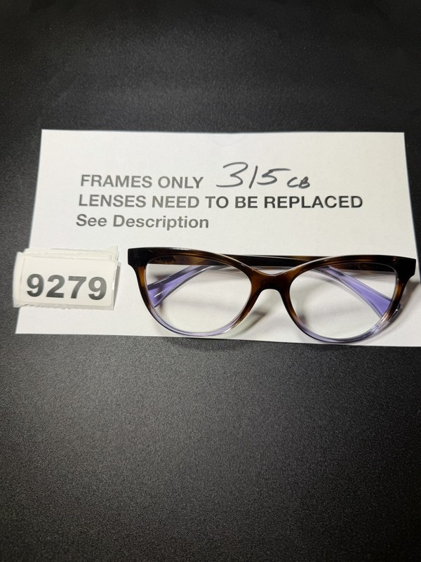 RALPH LAUREN RA7102 5736 54 17 140 Top Dark Havana Grad Violet Eyeglasses Frame