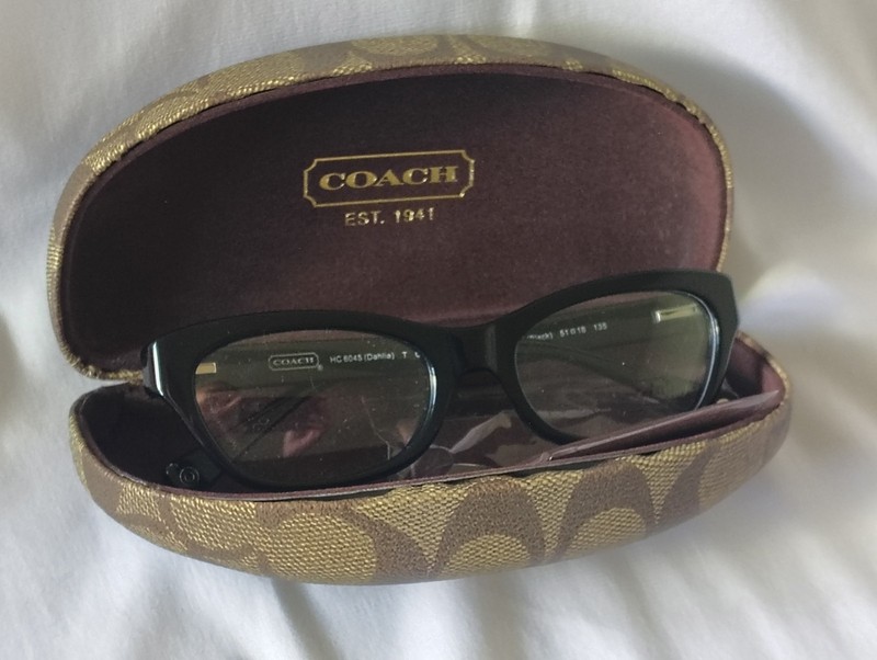 Coach HC6045 Dahlia Black Eyeglasses Frames 5002 Cat Eye 51 18 135 Authentic NEW gallery