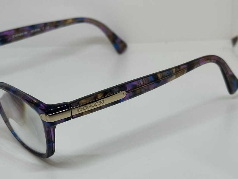 Coach Women's Eyeglasses HC 6065 5288 Confetti Purple 49 17 135 Frames Only * gallery