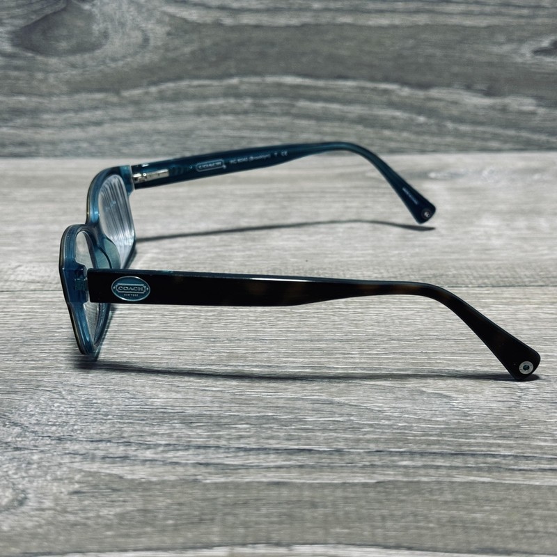 Coach HC6040 Brooklyn Eyeglass Frames 52-16-135 Dark Tortoise Teal 5116 Womens gallery