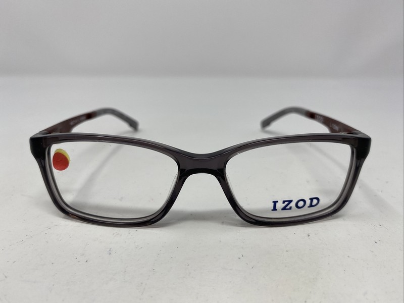 IZOD IZ 2804 SMOKE 46-14-125 Gray/Burgundy Full Rim Eyeglasses Frame /O92