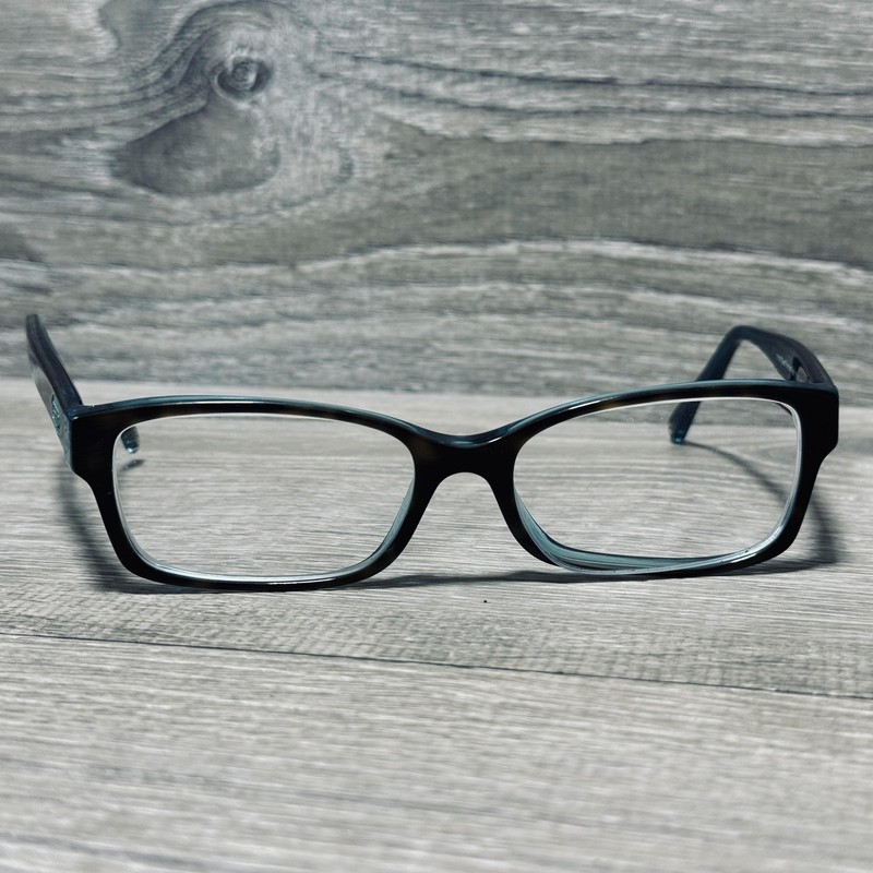 Coach HC6040 Brooklyn Eyeglass Frames 52-16-135 Dark Tortoise Teal 5116 Womens gallery