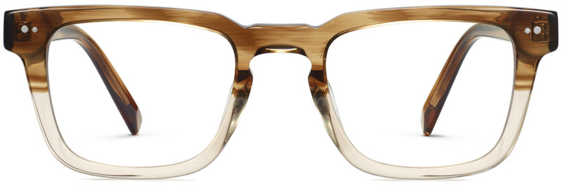Warby Parker CULLEN Square Eyeglasses CHESTNUT CRYSTAL FADE Wide 49-21-145mm NWT gallery