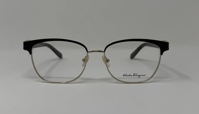 Salvatore Ferragamo SF2147 505 Brown/Silver Eyeglasses. Size 53-16-140