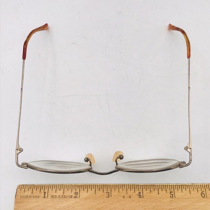 ALFRED SUNG 4032 Eyeglasses CEN BRN 49-18 140 Silver Tone Metal Frame Full Rim gallery