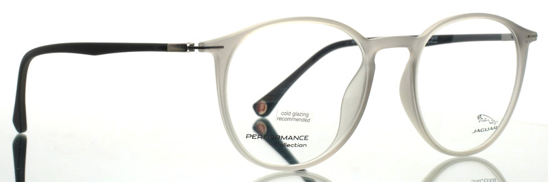 JAGUAR 36808 6500 Frosted Grey Mens Round Full Rim Eyeglasses 51-19-140 B:44 gallery