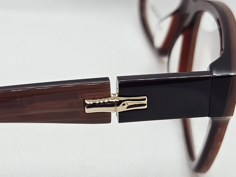 LONGCHAMP LO2697 2697 604 Brown Marble Plastic Eyeglasses Frames 53-16-140 gallery