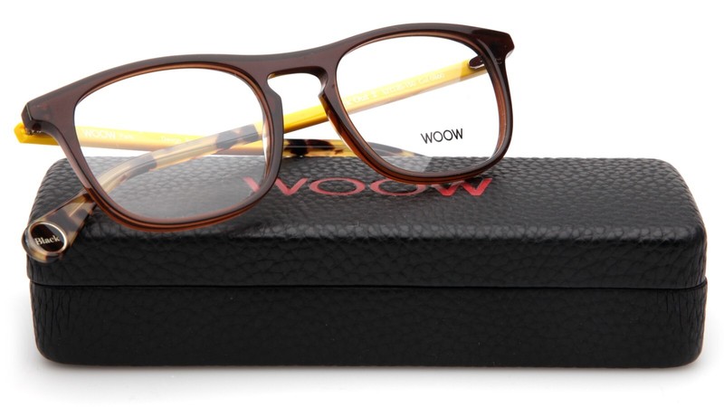 NEW WOOW Black Out 2 Col 0860 Chestnut Brown EYEGLASSES FRAME 52-20-150 B40mm