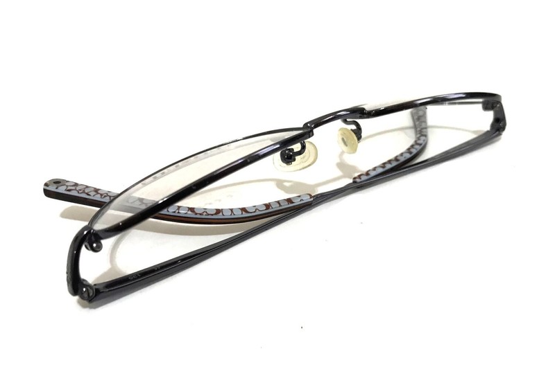 Authentic Coach Della 128 Women's Floral Bling Eyeglasses Frames 50MM Slate gallery