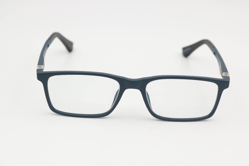Affordable Designs Aj Matte Blue Rectangle Eyeglasses Frames 46-15-130