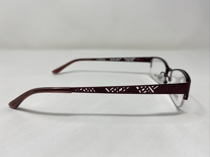 Bellissima BL 1029 3300 49-15-135 Burgundy Half Rim Metal Eyeglasses Frame :986 gallery