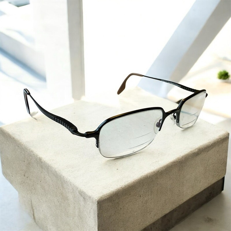 Morucci France M 123 KIKI Brown Titanium Eyeglasses Frames, 140 mm