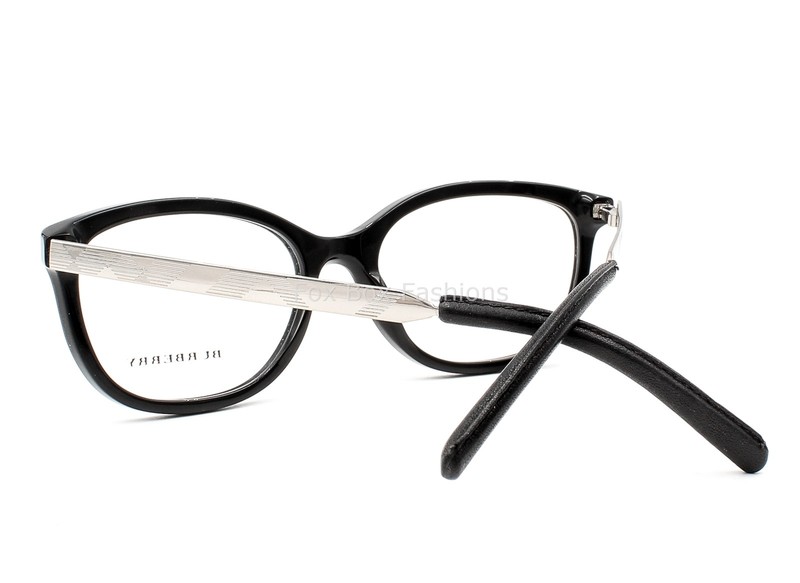 Burberry Eyeglasses B 2148Q Glasses Black Silver Plaid 52-17-135 Display No Case gallery