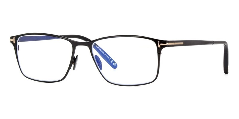 Tom Ford Eyeglasses FT5935-B 001 Black Eyewear Frames Titanium Optical 54-16-145