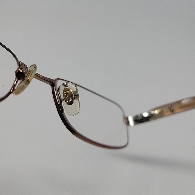 DOLCE & GABBANA Eyeglasses Frame Only D&G 5096 1069 51-16-135 Bronze Honey Metal gallery