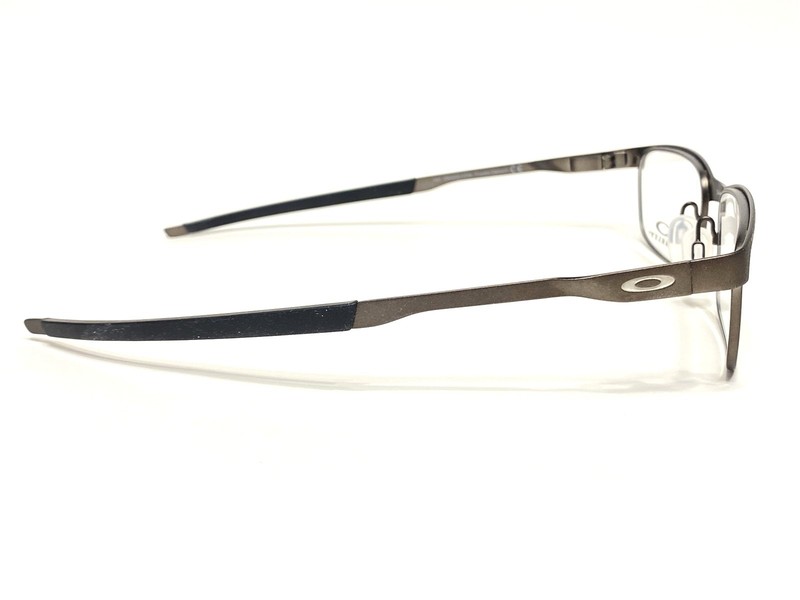 NEW Oakley Steel Plate OX3222 0254 Men's Pewter Cement Eyeglass Frames 54/18~141 gallery