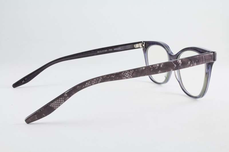 Rare Authentic Barton Perreira CALLAS PSG 50mm Gray Marble Purple Cat Eye Japan gallery