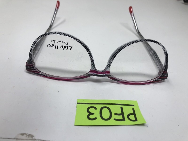 Lido West Eyeglasses Frame PALM RED STREET 52/16/140 Multi Color Crystal PF03 gallery