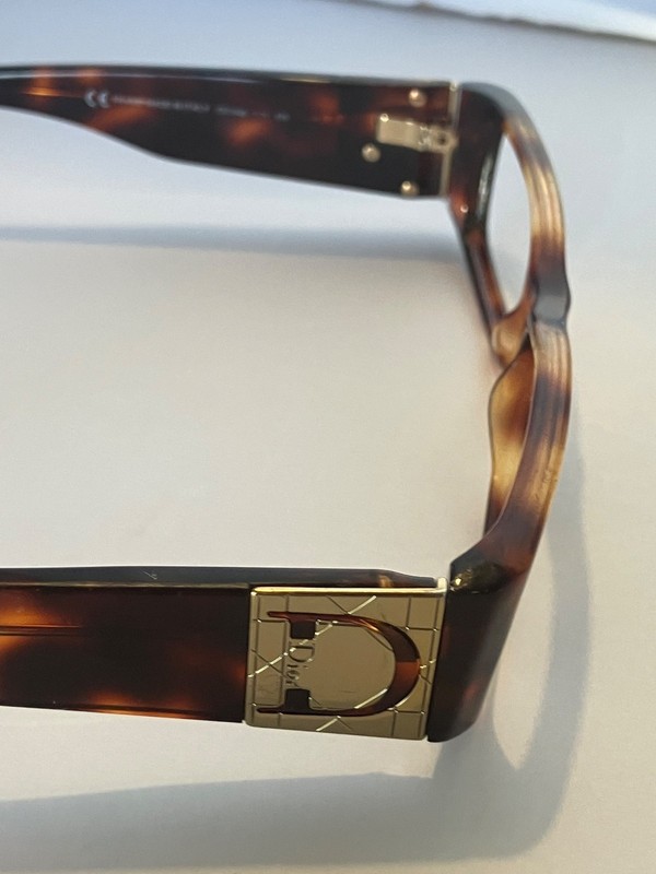 G8 CHRISTIAN DIOR EYEGLASSES FRAMES CD3146 53-15-135 ITALY 0086 OLIVE AMBER gallery