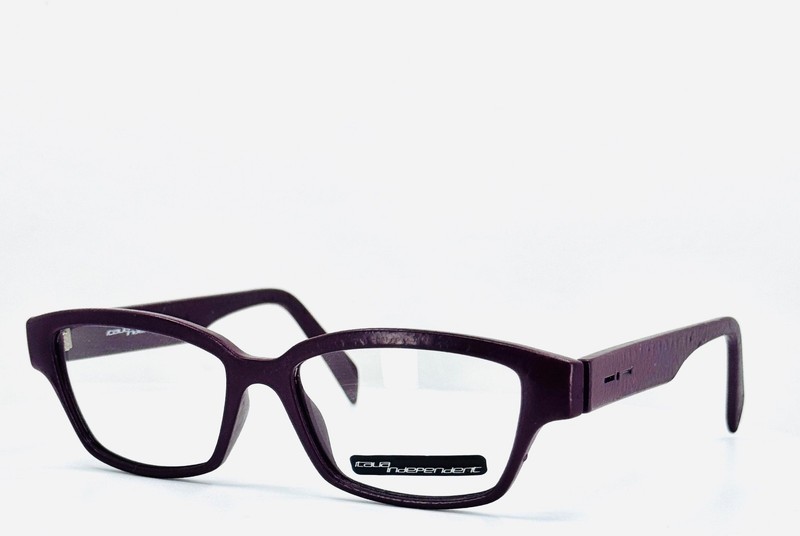NEW ITALIA INDEPENDENT 5018 CRK.010 Burgundy Rectangle Eyeglasses 52-15-145 B:35 gallery