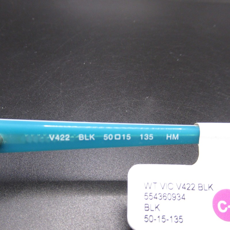 NEW Victorious V422 Black Cat Eye Eyeglass Frames Women's 50-15-135 Full Rim gallery