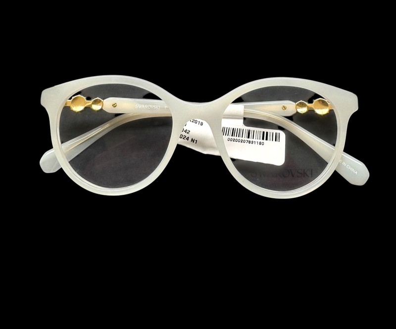 Swarovski Eyeglasses Glasses SK 2019 1042 Milky Opal White 50-18-140 No Case