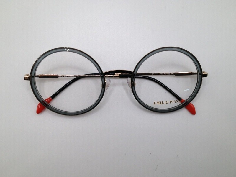 Emilio Pucci EP 5113 020 Grey Plastic Round Optical Eyeglasses Frame 49-23-140 gallery