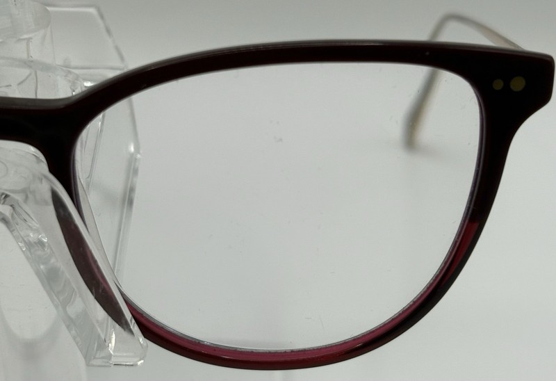 Warby Parker Durand Eyeglasses Burgundy Fade Cat Eye 51-16-140 Frame WP gallery