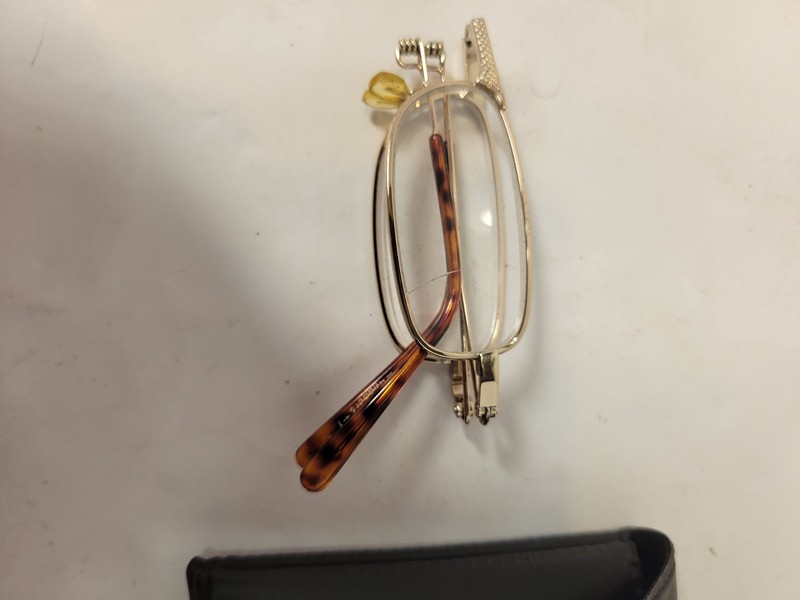 Gold Metal Rimless Eyeglasses Frames for Unisex Adults, Rimless Style gallery