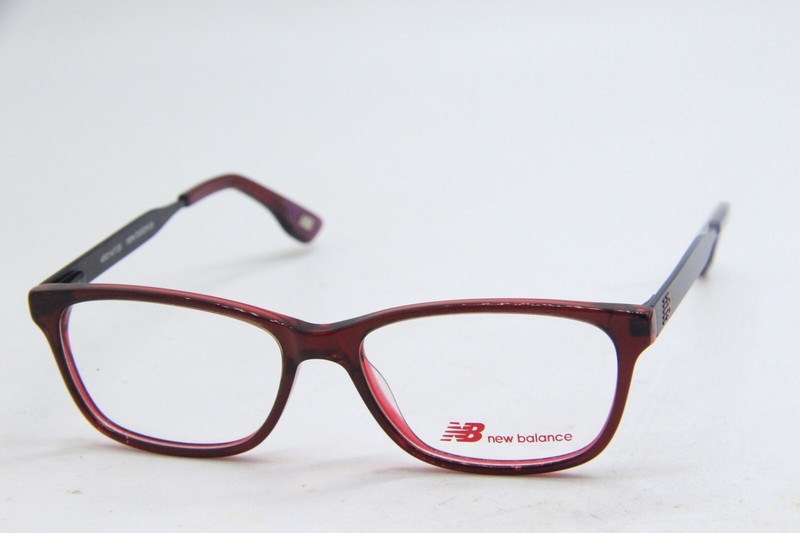 NEW NEW BALANCE NB 5022-2 BURGUNDY BLACK AUTHENTIC EYEGLASSES 49-14
