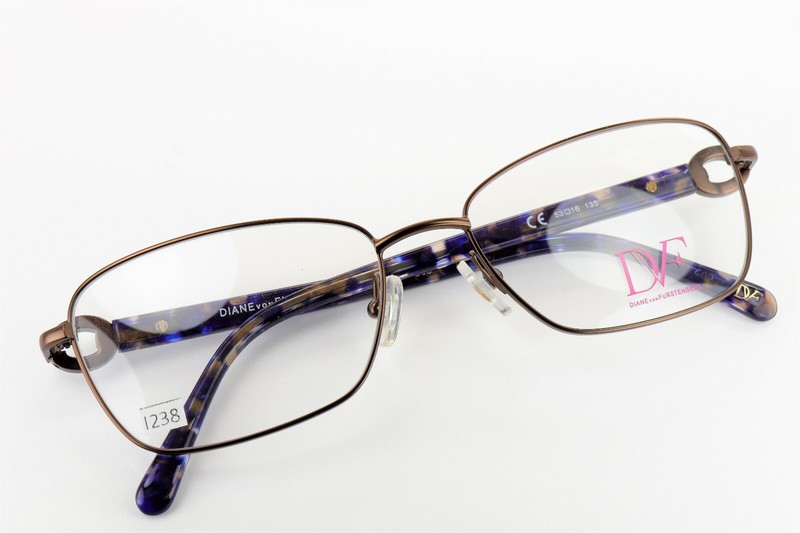 DIANE VON FURSTENBERG DVF8041 208 Brown / Pattern Arm 53-16-135 Frames I238