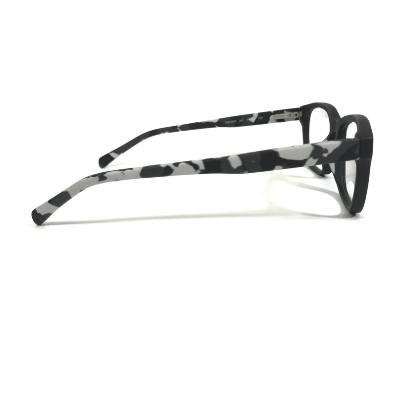 Marchon NYC Kids Eyeglasses Frames TREVOR 001 Black Grey Square 49-16-130 gallery