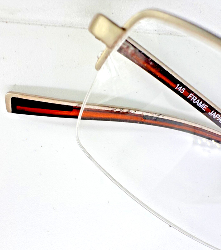 Fendi eyeglasses semi rimless F002M Matte Palladium 53-19-145 authentic gallery