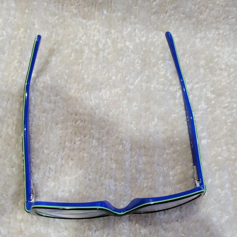 Ray Ban Eyeglasses Frames RB1535 3600 Blue Black Full Rim 48-16-130 gallery
