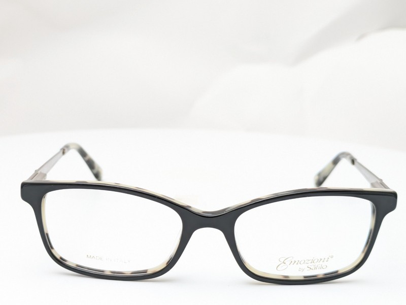Emozioni by Safilo EM 4050 TCB White Black Women's Eyeglasses Frames 52-17-135 gallery