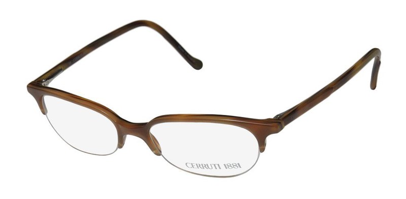 NEW CERRUTI 1881 C2203 GLASSES B HALF-RIM DESIGNER PLASTIC UNISEX 49-16-135