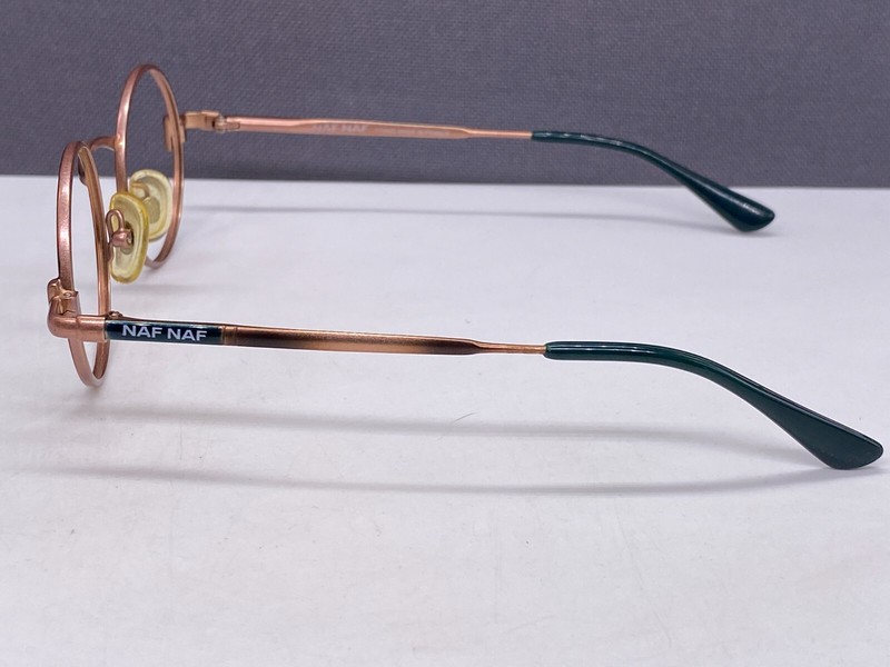 NAF Eyeglasses Frames woman Round Red Blue Multicoloured Metal Lucky France 90er gallery