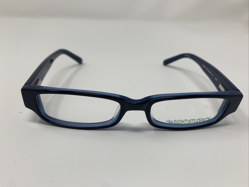 Sight For Students Eyeglasses Frame SF4000 Black Indigo 47-16-135 Full Rim B29