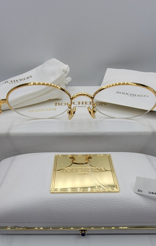 Boucheron Women Eyeglasses BC0071O 002 Color Gold SEMI RIMLESS Frame - Brand NEW gallery