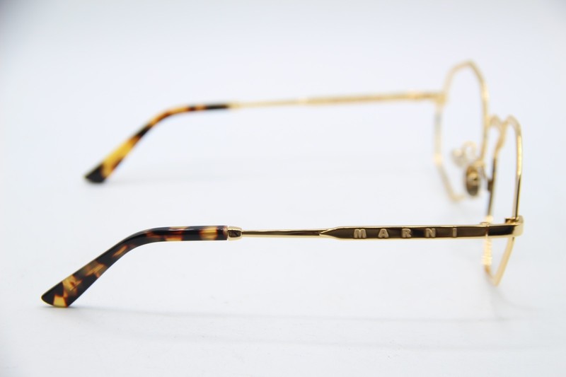 MARNI SKI 3KI/2/CE217 GOLD HAVANA AUTHENTIC FRAMES EYEGLASSES 56-20 gallery