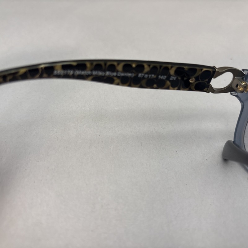 Coach HC 8241 L1031 Eyeglasses Frames 57-17-140 Match Milky Blue Denim gallery