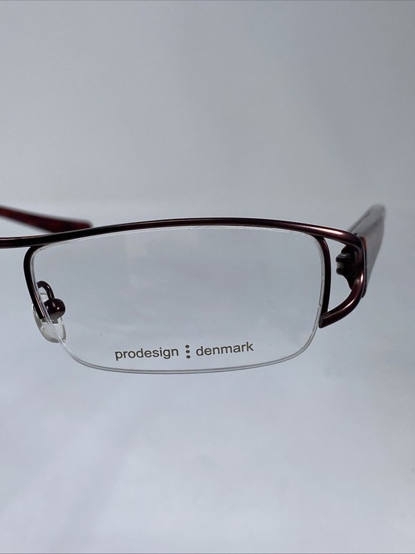PRODESIGN DENMARK 5305 c.3831 Japan NOS Red Titanium Eyeglasses Frame 52-18mm gallery