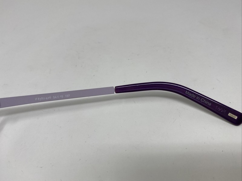 INFACE TITANIUM EYEWEAR IF8382 426 54/15/137 PURPLE EYEGLASSES FRAME LW38 gallery