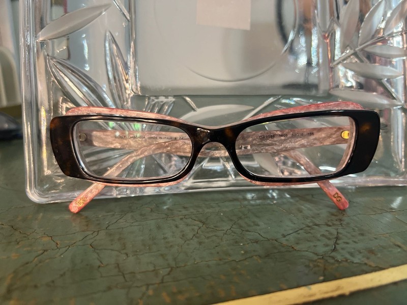 Dolce & Gabbana DG3086 Pink Marble and Tortoise Rectangle Eyeglasses