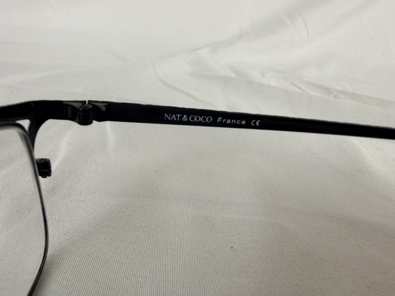 NAT & COCO France Eyeglasses Frame NC1314 Burgundy 51-18-135 Full Rim Vintage gallery