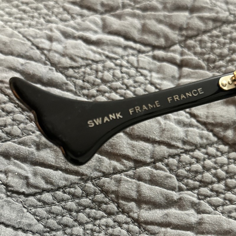 Swank Frame France Cat Eye Black Rhinestone Eyeglass Frames 6010 2317 gallery