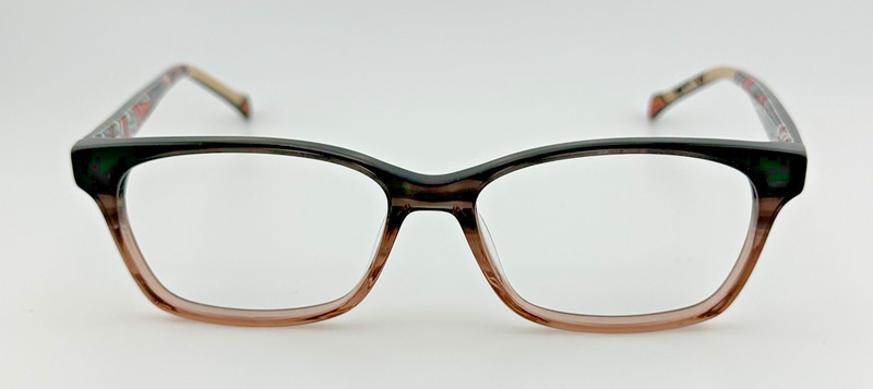 VERA BRADLEY ORIGINAL EYEGLASS GRACE DESERT FLORAL (DSF) BLACK W/ FLORAL 53-15 gallery