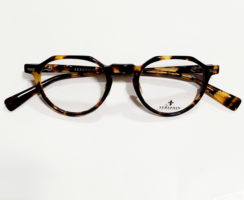 Mens Seraphin Havana Panto Designer Eyeglasses Frames 47-22-145 Handmade Japan gallery